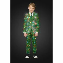 Boys 4-16 Suitmeister Green Tree Christmas Light-Up Suit 5 Boys 4-16 Suitmeister Green Tree Christmas Light-Up Suit -Tek Gear Shop 3910954 ALT2