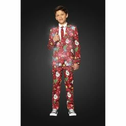 Boys 4-16 Suitmeister Red Icons Christmas Light-Up Suit -Tek Gear Shop 3910973 ALT2