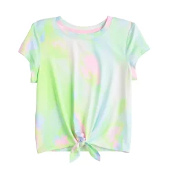 Girls 7-16 Tek Gear® Knot Front Fashion Tee in Regular & Plus Size -Tek Gear Shop 4835933 Pink Geometric