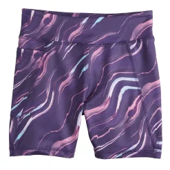 Girls 7-16 Tek Gear® Performance Bike Shorts in Regular & Plus Size -Tek Gear Shop 4871670 Purple Pink Marble