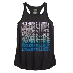 Girls 7-16 Tek Gear® Graphic Tank Top in Regular & Plus Size -Tek Gear Shop 4888286 Black Exceeding Limits