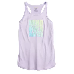 Girls 7-16 Tek Gear® Graphic Tank Top in Regular & Plus Size -Tek Gear Shop 4888286 Lavendar Mind Matter