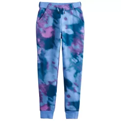 Girls 7-16 Tek Gear® Adaptive Ultrasoft Fleece Joggers -Tek Gear Shop 4936664 Bold Dye Effect