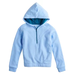 Girls 7-16 Tek Gear® Ultrasoft Fleece 1/4-Zip Hoodie in Regular & Plus -Tek Gear Shop 4972462 Periwinkle