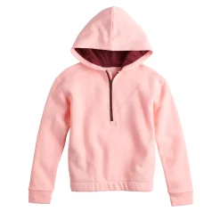 Girls 7-16 Tek Gear® Ultrasoft Fleece 1/4-Zip Hoodie in Regular & Plus -Tek Gear Shop 4972462 Pinktini