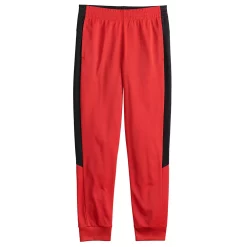 Boys 8-20 Tek Gear® Tricot Joggers in Regular & Husky -Tek Gear Shop 5005203 Cherry Berry Black