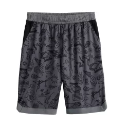 Boys 8-20 Tek Gear® Dry Tek Printed Shorts in Regular & Husky -Tek Gear Shop 5214960 Dark Gray Doodle