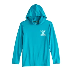 Boys 8-20 Tek Gear® Graphic Hoodie in Regular & Husky -Tek Gear Shop 5215393 Aqua Live To Ride