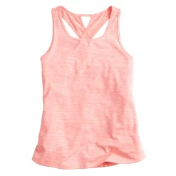 Girls 7-16 Tek Gear® Soft Tek Twist Keyhole Tank Top in Regular & Plus -Tek Gear Shop 5220912 Wild Flamingo