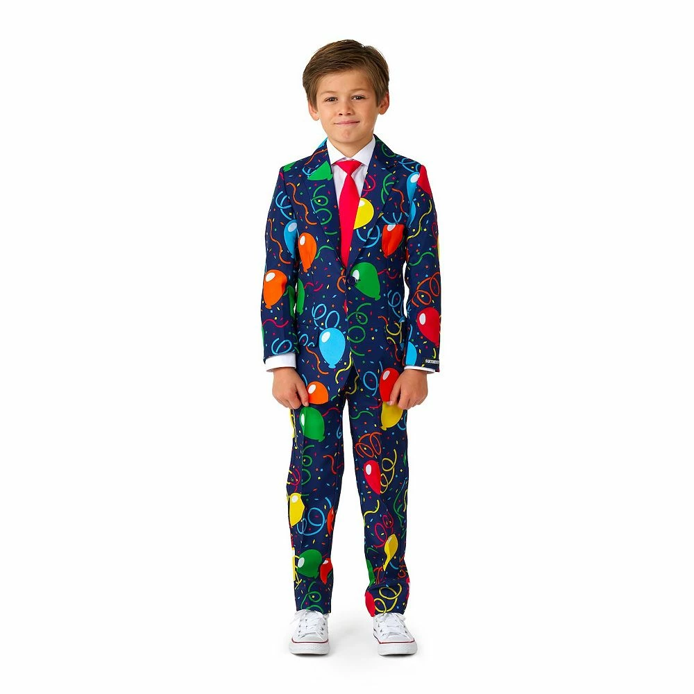 Boys 4-16 Suitmeister Confetti Balloons Jacket, Pants & Tie Navy Party Suit Set 1 Boys 4-16 Suitmeister Confetti Balloons Jacket, Pants & Tie Navy Party Suit Set