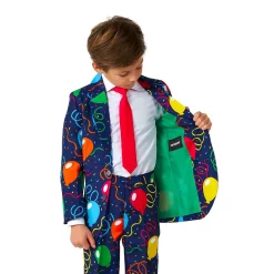 Boys 4-16 Suitmeister Confetti Balloons Jacket, Pants & Tie Navy Party Suit Set 6 Boys 4-16 Suitmeister Confetti Balloons Jacket, Pants & Tie Navy Party Suit Set -Tek Gear Shop 5265843 ALT2