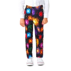 Boys 4-16 Suitmeister Fireworks Black New Year's Party Jacket, Pants & Tie Suit Set -Tek Gear Shop 5265844 ALT3