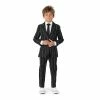 Boys 4-16 Suitmeister Oversized Pinstripe Black Glow-in-the-Dark Suit