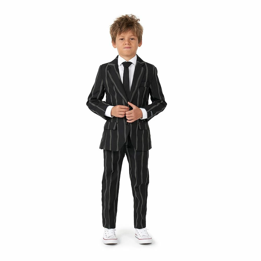 Boys 4-16 Suitmeister Oversized Pinstripe Black Glow-in-the-Dark Suit 1 Boys 4-16 Suitmeister Oversized Pinstripe Black Glow-in-the-Dark Suit