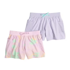 Girls 7-16 Tek Gear® 2-Pack Woven Running Shorts in Regular & Plus -Tek Gear Shop 5266582 Light Pink Grape Creme