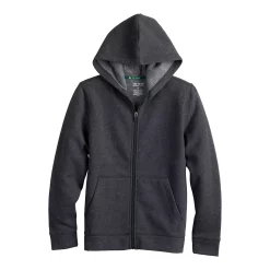 Kids 7-20 Tek Gear® Ultrasoft Fleece Full-Zip Hoodie in Regular & Husky -Tek Gear Shop 5534110 Dark Gray Heather