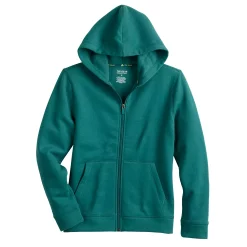 Kids 7-20 Tek Gear® Ultrasoft Fleece Full-Zip Hoodie in Regular & Husky -Tek Gear Shop 5534110 Prestigious Green