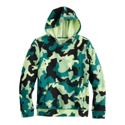 Kids 7-20 Tek Gear® Ultrasoft Fleece Hoodie in Regular & Husky -Tek Gear Shop 5534349 Lime Camo
