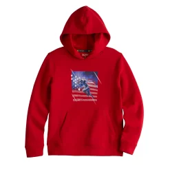 Kids 7-20 Tek Gear® Graphic Ultrasoft Fleece Hoodie in Regular & Husky -Tek Gear Shop 5534351 Red Football Flag