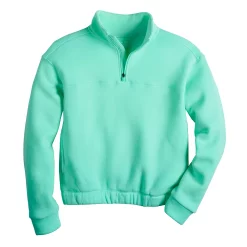 Girls 7-16 Tek Gear® Ultrasoft Fleece 1/4 Zip Pullover in Regular & Plus -Tek Gear Shop 5541509 Aqua Stone