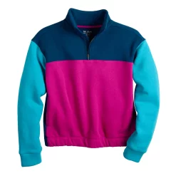 Girls 7-16 Tek Gear® Ultrasoft Fleece 1/4 Zip Pullover in Regular & Plus -Tek Gear Shop 5541509 Fantasy Berry Blue