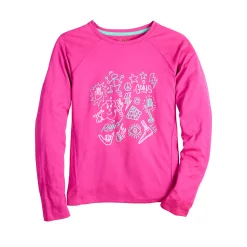 Girls 7-16 Tek Gear® Long Sleeve Graphic Tee in Regular & Plus -Tek Gear Shop 5574651 Pink Doodles