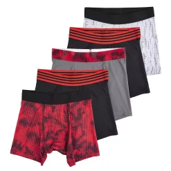 Boys Tek Gear 5-Pack Athletic Boxer Briefs -Tek Gear Shop 5580284 Red Honey Comb