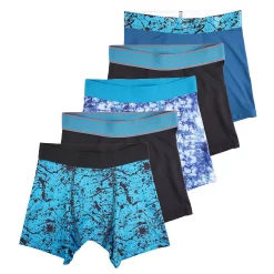 Boys Tek Gear 5-Pack Athletic Boxer Briefs -Tek Gear Shop 5580284 Teal Splatter