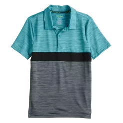 Boys 8-20 Tek Gear® Dry Tek Colorblock Polo in Regular & Husky -Tek Gear Shop 5616511 Gray Black Teal