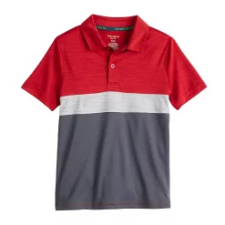 Boys 8-20 Tek Gear® Dry Tek Colorblock Polo in Regular & Husky -Tek Gear Shop 5616511 Hawk Gray