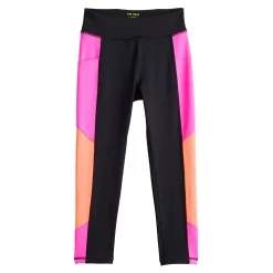 Girls 7-16 Tek Gear® Colorblock Performance 7/8 Leggings in Regular & Plus -Tek Gear Shop 5618789 Mineral Black