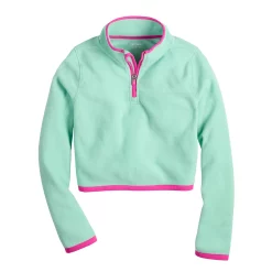 Girls 7-20 Tek Gear® Microfleece 1/4-Zip Pullover in Regular & Plus -Tek Gear Shop 5674205 Shy Green