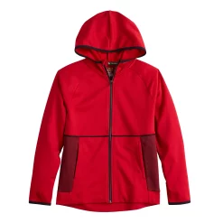 Boys 8-20 Tek Gear® Performance Fleece Full Zip Hoodie in Regular & Husky -Tek Gear Shop 5677706 Cherry Cocktail