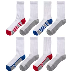 Boys Tek Gear® Cushioned 8-pack Performance Crew Socks