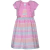 Girls 7-20 Bonnie Jean Dress & Ruffled Cardigan Set in Regular & Plus Size