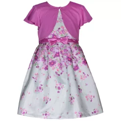 Girls 7-16 & Plus Size Bonnie Jean Toile Dress & Cardigan Set