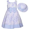 Girls 7-16 & Plus Size Bonnie Jean Toile Dress with Hat