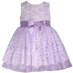 Girls 4-6x Bonnie Jean Embroidered Lace Dress