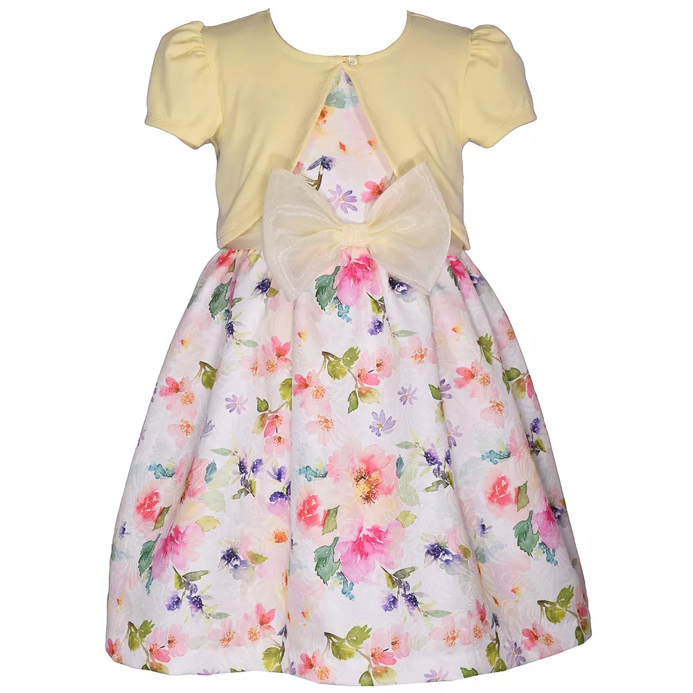 Girls 4-6x Bonnie Jean Cardigan & Floral Dress Set 1 Girls 4-6x Bonnie Jean Cardigan & Floral Dress Set