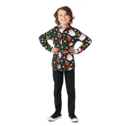 Boys 6-16 Suitmeister Christmas Santa Elves Button-Up Shirt -Tek Gear Shop 6054788 ALT2