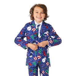 Boys 6-16 Suitmeister Christmas Snowman Jacket, Pants & Tie Suit Set -Tek Gear Shop 6058011 ALT2