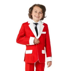 Boys 6-16 Suitmeister Santa Faux-Fur Jacket, Pants & Tie Suit Set -Tek Gear Shop 6058012 ALT2