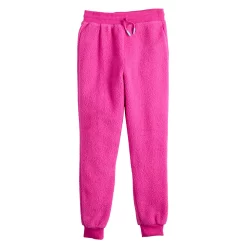 Girls 7-16 Tek Gear® Sherpa Joggers in Regular & Plus -Tek Gear Shop 6120158 Fuchsia Cashmere