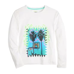 Girls 7-16 Tek Gear® Long Sleeve Graphic Tee in Regular & Plus -Tek Gear Shop 6120791 White Basketball